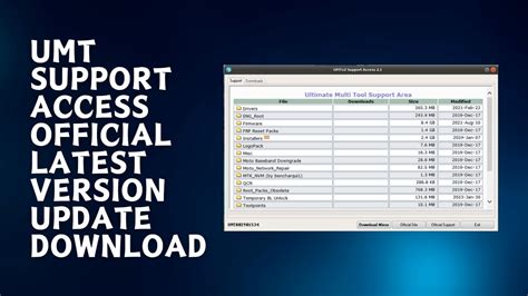 UMT Support Access 2.1 (Latest version) 